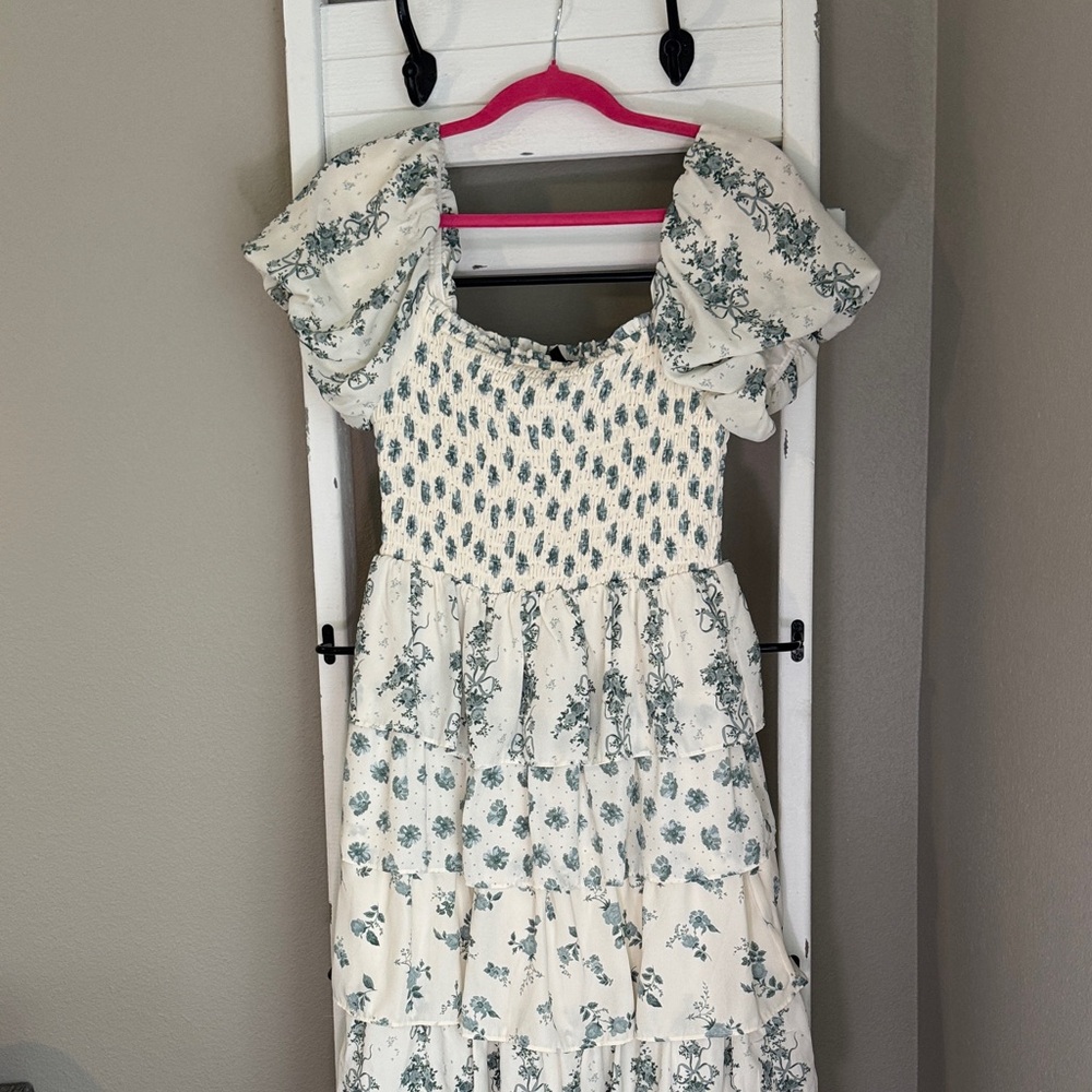 Floral Puff Sleeve Dress